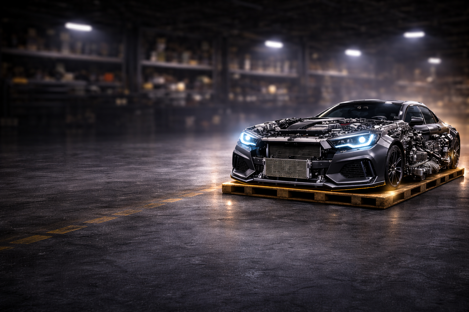 Car parts background